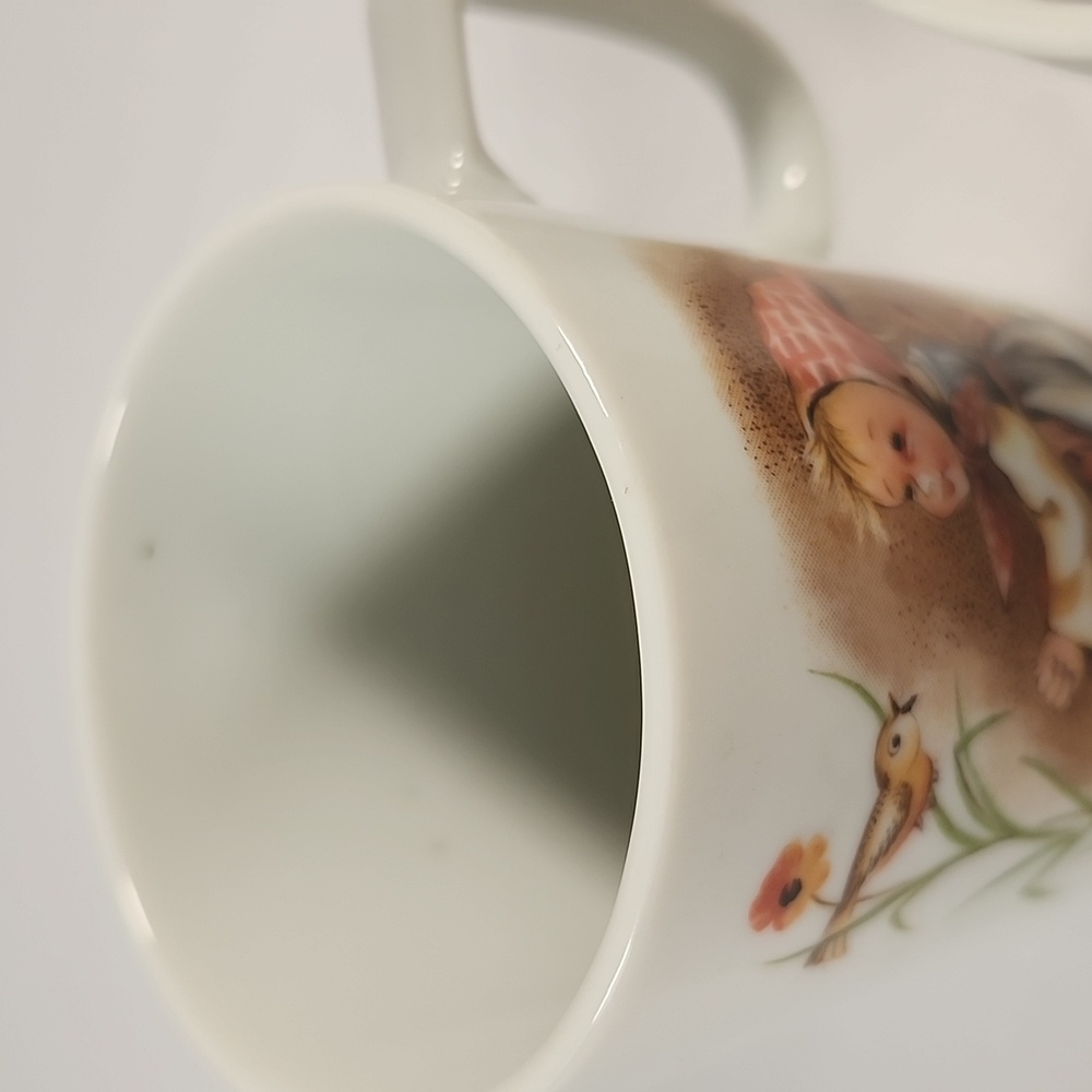 Set of 3 Vintage Hummel-Style Mugs - Collectible Porcelain - Made in Japan 1950s - Picture 15 of 16